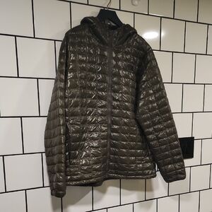 Women's Olive Quilted Puffy Jacket